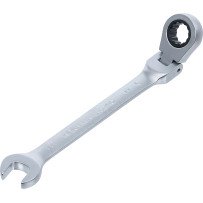 Llave combinada de carraca con cabeza articulada a  90°- 11mm