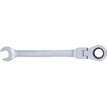Llave combinada de carraca con cabeza articulada a  90°- 11mm