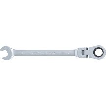 Llave combinada de carraca con cabeza articulada a 90°- 10mm