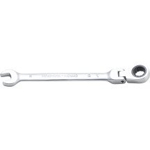 Llave combinada de carraca con cabeza articulada a 90°- 9mm.