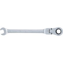 Llave combinada de carraca con cabeza articulada a 90°-8mm.