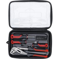Juego de herramientas manuales de 20 piezas con estuche.