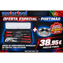 3 Juego de Herramientas Manuales 20 Piezas con Estuche – Alicate Pico de Loro, Destornilladores y Puntas