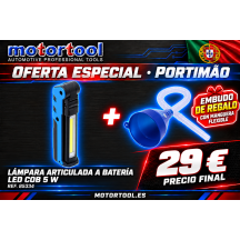 5 Lámpara de Taller Articulada a Batería LED COB 5 W