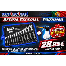 6 Juego de 12 Llaves Combinadas 6–22 mm con Funda Enrollable