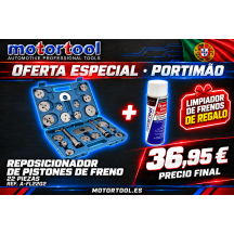 11 Reposicionador de Pistones de Freno 22 Piezas – Kit Universal con Maletín