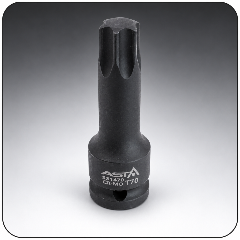 LLAVE DE VASO TORX T80 DE 1/2 IMPACTO