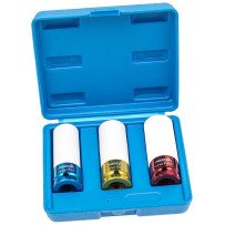 Conjunto de 3 copos com aro de alumínio