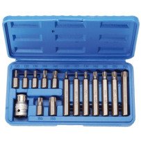 Conjunto de 15 peças de brocas Torx de 10 mm.