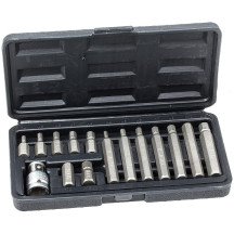Jogo 15 peças de pontas hexagonais 10 mm.