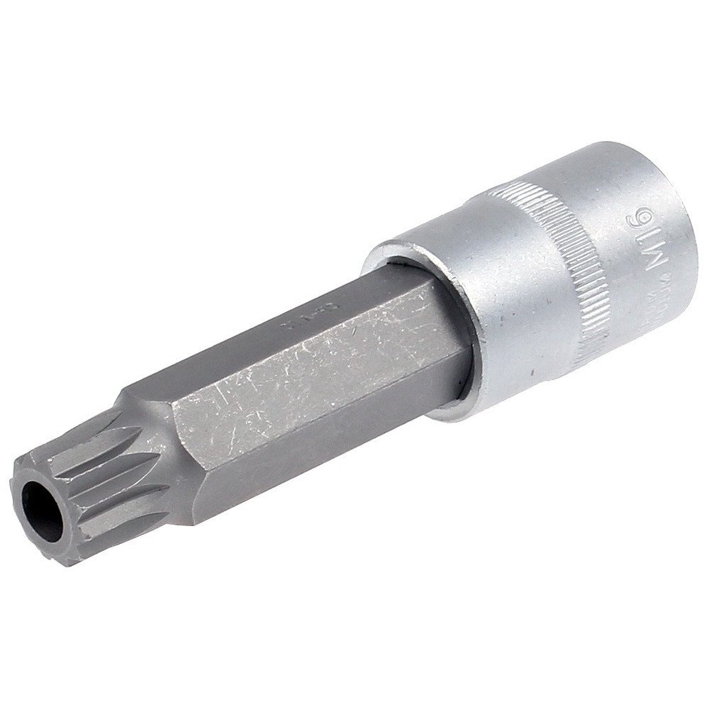 Chave de soquete de 1/2" com ponta XZN longa 100mm. M16 Inviolable