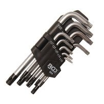 Conjunto de 9 chaves Torx (T-Star) invioláveis T10-50