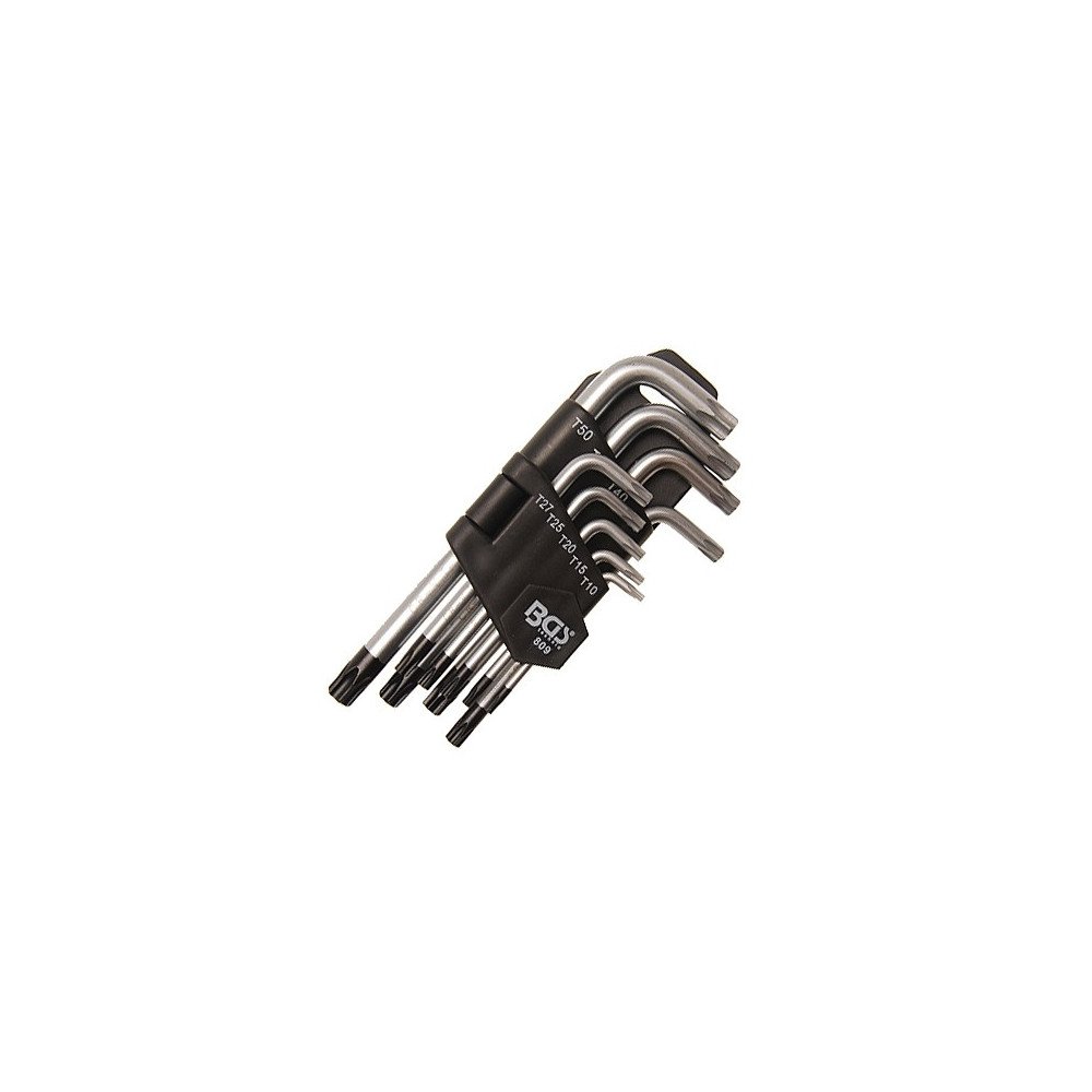 Conjunto de 9 chaves Torx (T-Star) invioláveis T10-50 Conjunto de 9 chaves Torx (T-Star) invioláveis T10-50