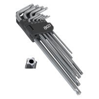 Conjunto de 9 chaves TS (T-Star) invioláveis com 5 pontas