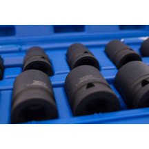 Jogo de 10 chaves de impacto curtas de 1/2"