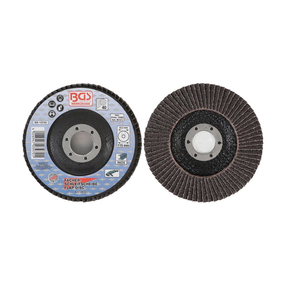 Disco de placa Ø 115 mm. grão 40 Disco de placa Ø 115 mm. grão 40