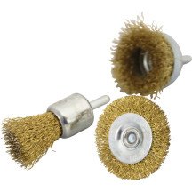 Conjunto de 3 peças de escovas de aço Ø 25 - 50 mm