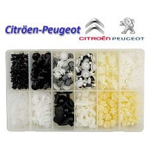345 grampos variados para Citroen/Peugeot