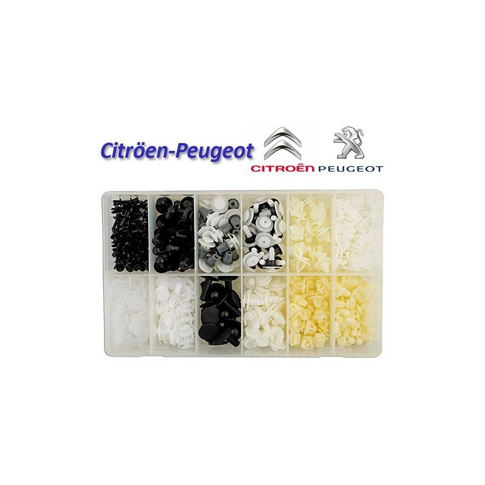 345 grampos variados para Citroen/Peugeot