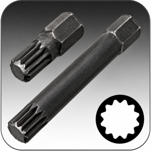 Puntas XZN 10 mm cortas y largas para carraca | Motortool